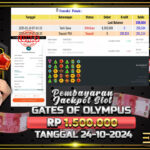 BUKTI JACKPOT SLOT GATES OF OLYMPUS TERPERCAYA DI INDONESIA TGL 24-01-2025