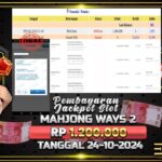 BUKTI JACKPOT SLOT MAHJONG WAYS 2 TERPERCAYA DI INDONESIA TGL 24-01-2025