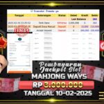 BUKTI JACKPOT SLOT MAHJONG WAYS TERPERCAYA DI INDONESIA TGL 10-02-2025