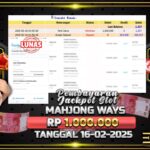 BUKTI JACKPOT SLOT MAHJONG WAYS TERPERCAYA DI INDONESIA TGL 16-02-2025