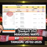 BUKTI JACKPOT SLOT MAHJONG WAYS TERPERCAYA DI INDONESIA TGL 25-02-2025