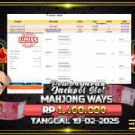 BUKTI JACKPOT SLOT MAJONG WAYS TERPERCAYA DI INDONESIA TGL 19-02-2025