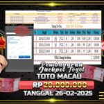 BUKTI JACKPOT TOGEL TOTO MACAU TERPERCAYA DI INDONESIA TGL 26-02-2025