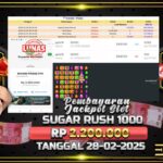 BUKTI JACKPOT SLOT SUGAR RUSH 1000 TERPERCAYA DI INDONESIA TGL 28-02-2025