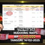 BUKTI JACKPOT SLOT MAHJONG WAYS TERPERCAYA DI INDONESIA TGL 14-02-2025