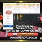 BUKTI JACKPOT SLOT GATES OF OLYMPUS 1000 TERPERCAYA DI INDONESIA TGL 07-02-2025