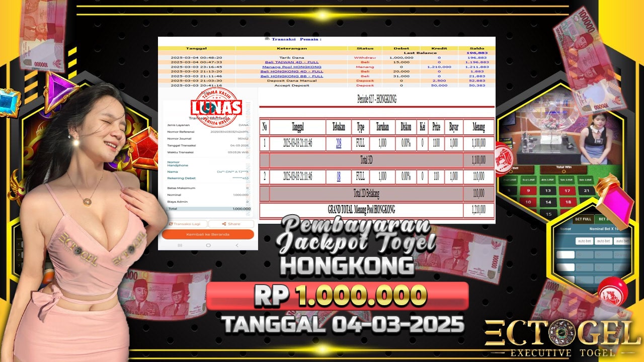 BUKTI JACKPOT TOGEL HONGKONG TERPERCAYA DI INDONESIA TGL 04-03-2025