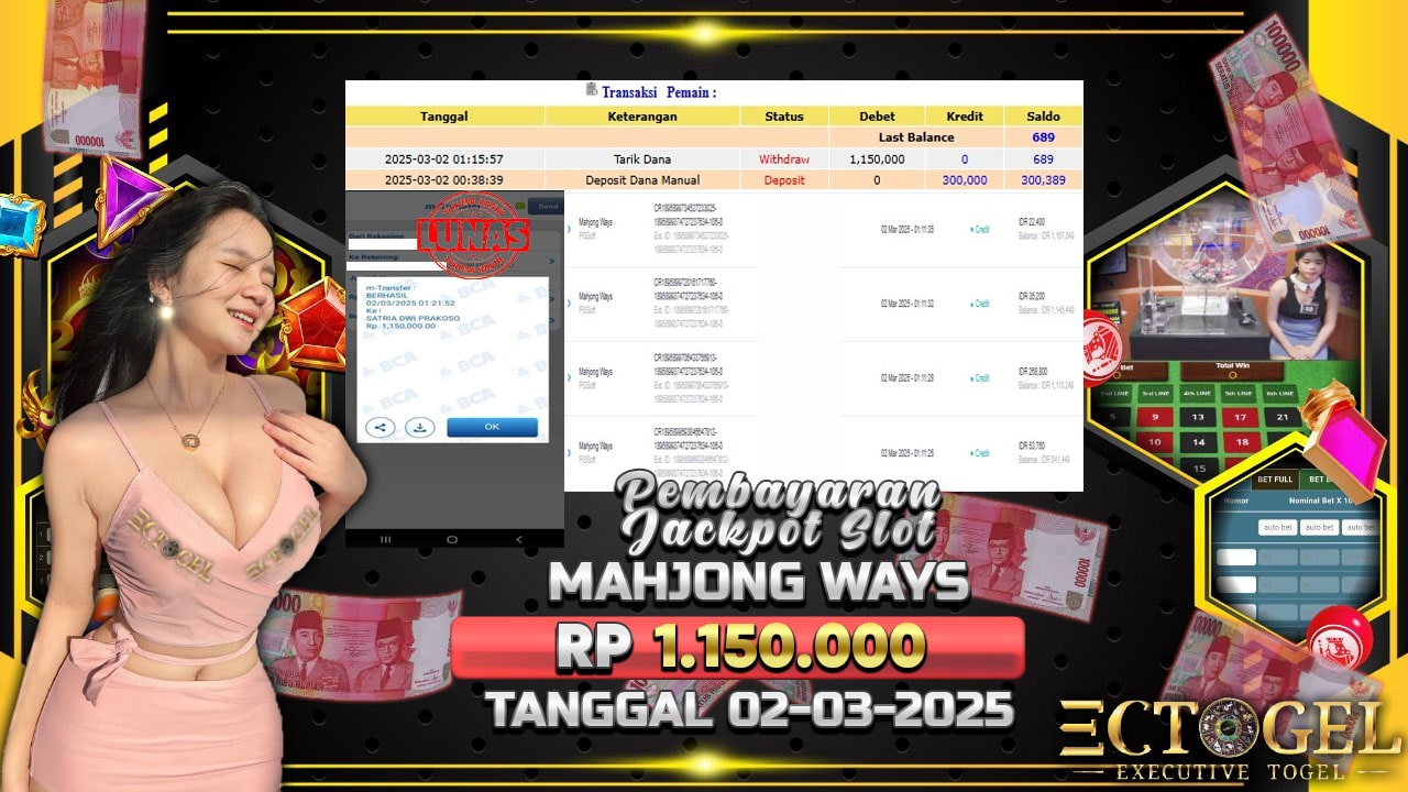 BUKTI JACKPOT SLOT GATES OF OLYMPUS TERPERCAYA DI INDONESIA TGL 02-03-2025