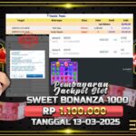 BUKTI JACKPOT SLOT SWEET BONANZA 1000 TERPERCAYA DI INDONESIA TGL 13-03-2025