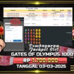 BUKTI JACKPOT SLOT GATES OF OLYMPUS 1000 TERPERCAYA DI INDONESIA TGL 03-03-2025