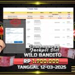 BUKTI JACKPOT SLOT WILD BANDITO TERPERCAYA DI INDONESIA TGL 12-03-2025