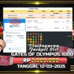 BUKTI JACKPOT SLOT GATES OF OLYMPUS 1000 TERPERCAYA DI INDONESIA TGL 12-03-2025