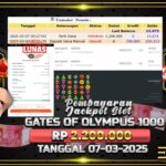 BUKTI JACKPOT SLOT GATES OF OLYMPUS 1000 TERPERCAYA DI INDONESIA TGL 07-03-2025