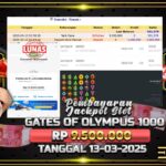 BUKTI JACKPOT SLOT GATES OF OLYMPUS 1000 TERPERCAYA DI INDONESIA TGL 13-03-2025